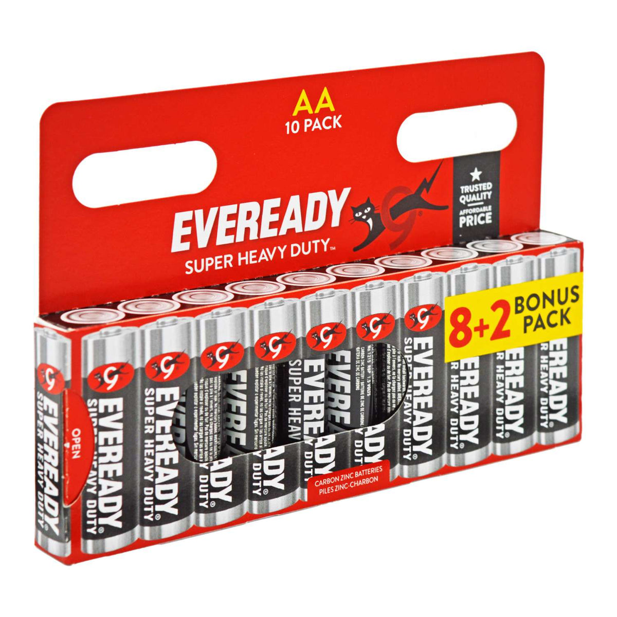 20 x Eveready Super Heavy Duty AA 10 Pack