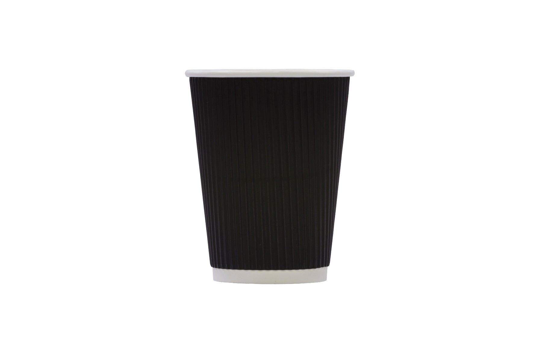 12oz Black Ripple Cups 25 pack