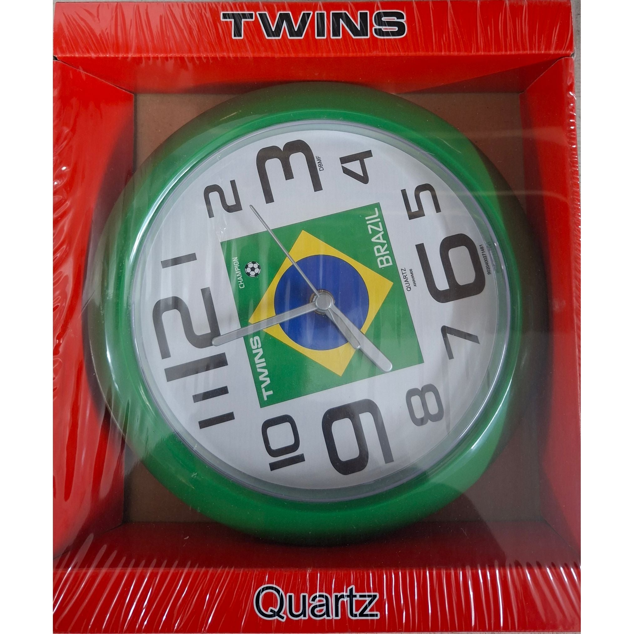 Wall Clock Brazil Flag