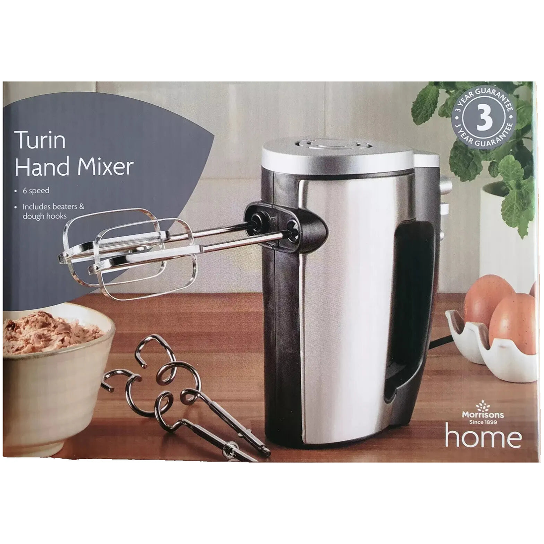 Blender Multifunctional Electric Stainless With Beaters & Dough Hooks Hand Mixer