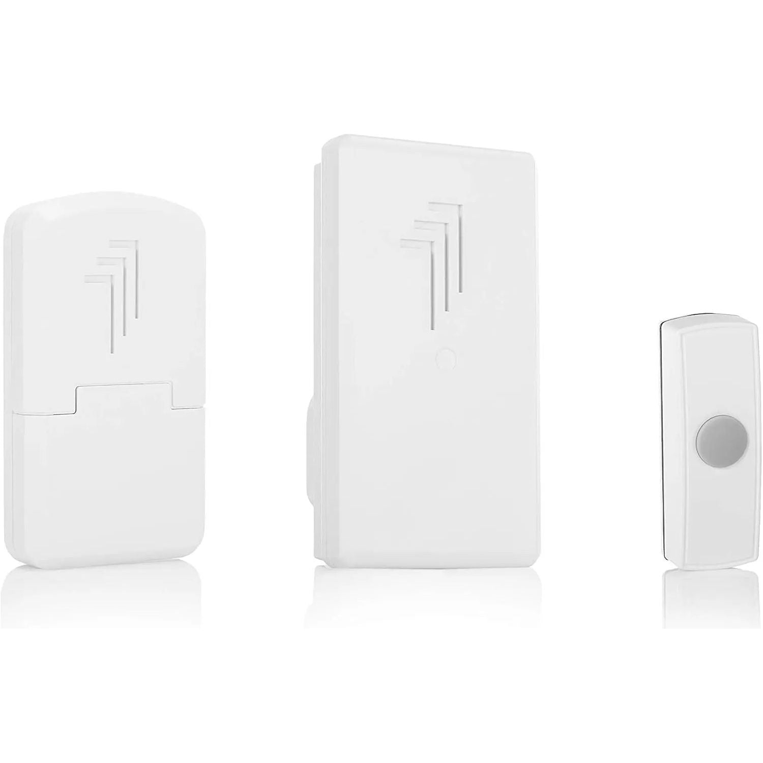 Byron Wireless Twin Pack, Battery Powered, Plug In & Bell Push 30m Range