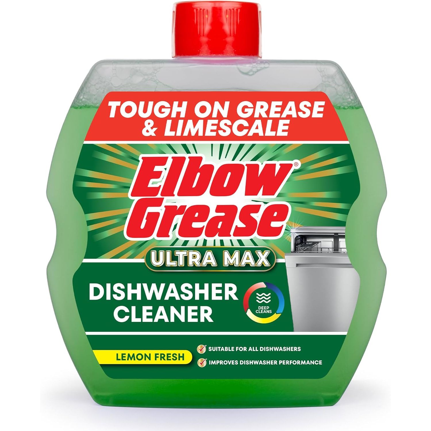 6 x Elbow Grease Ultra Max Dishwasher Cleaner 250ml