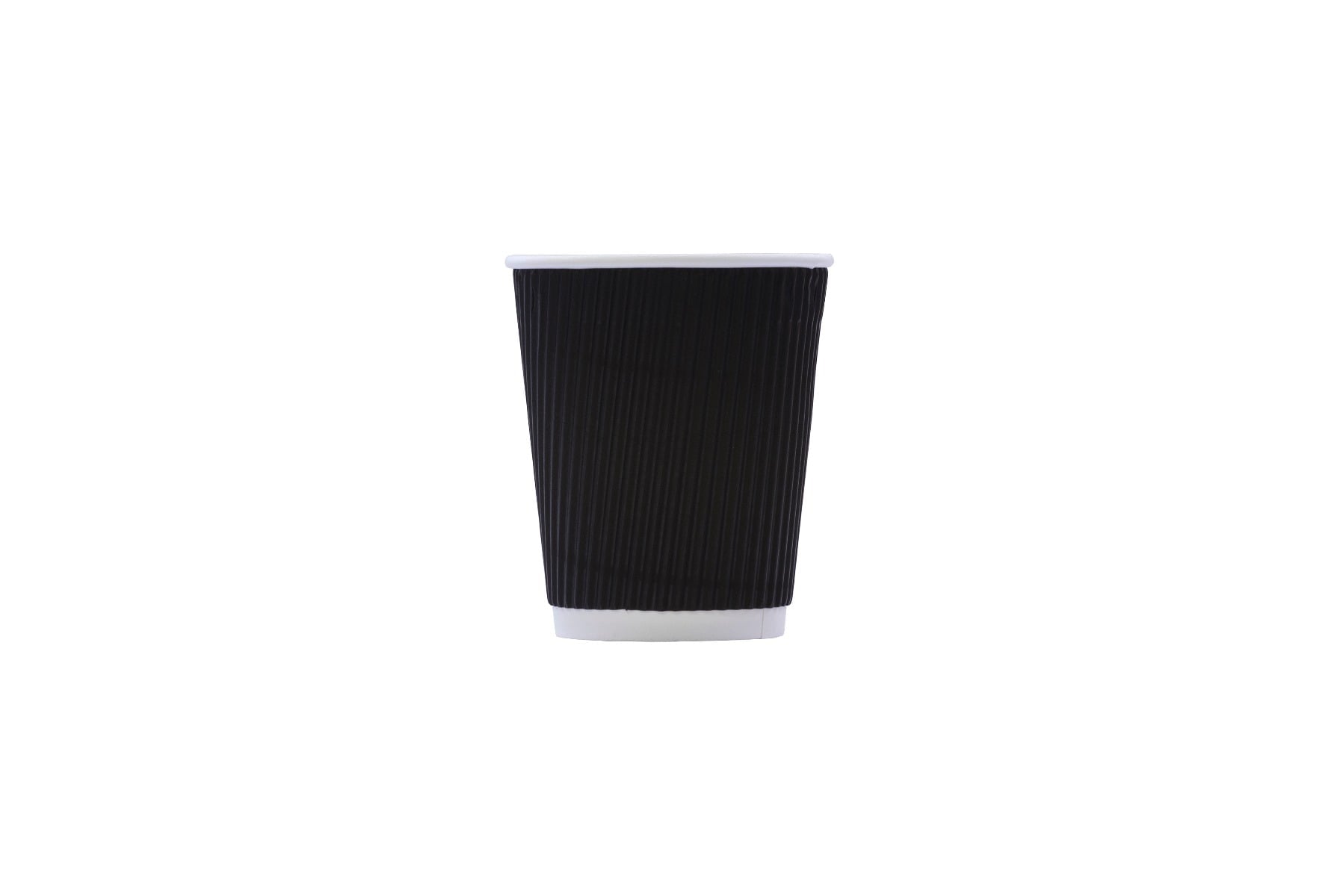 8oz Black Ripple Cups 25 Pack