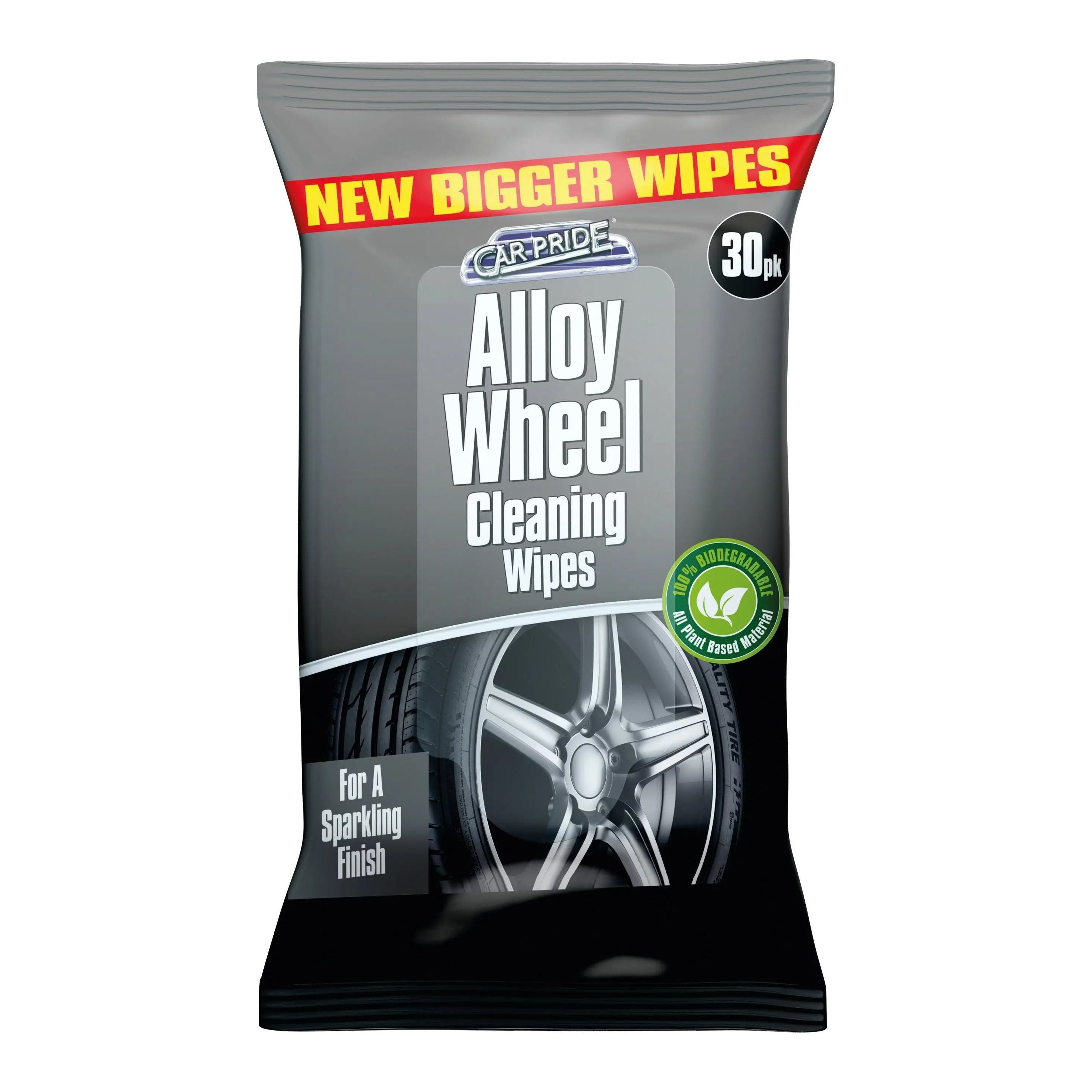Alloy Wheel Cleaning Biodegradable Wipes 30pk