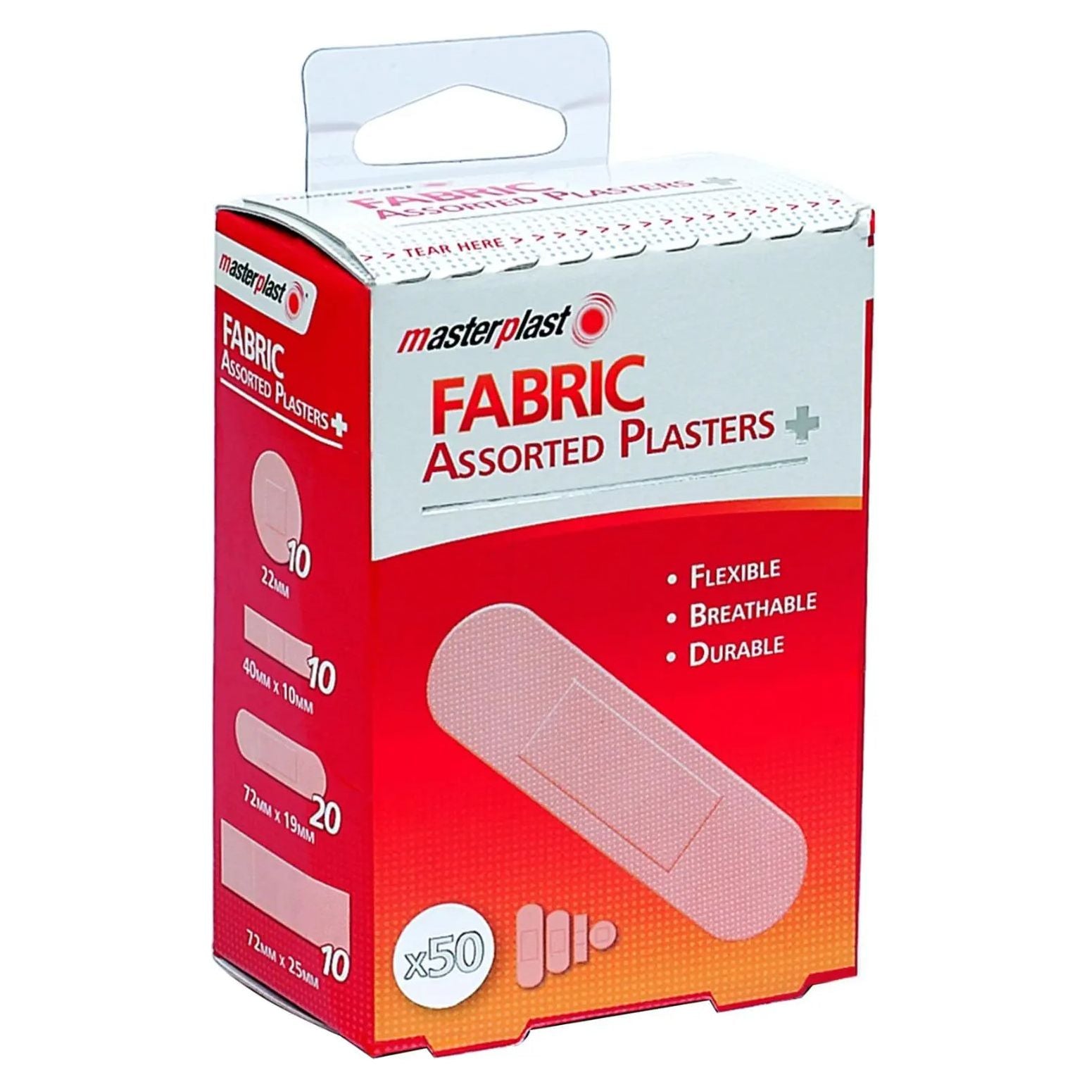 Assorted Fabric Plasters 50pk