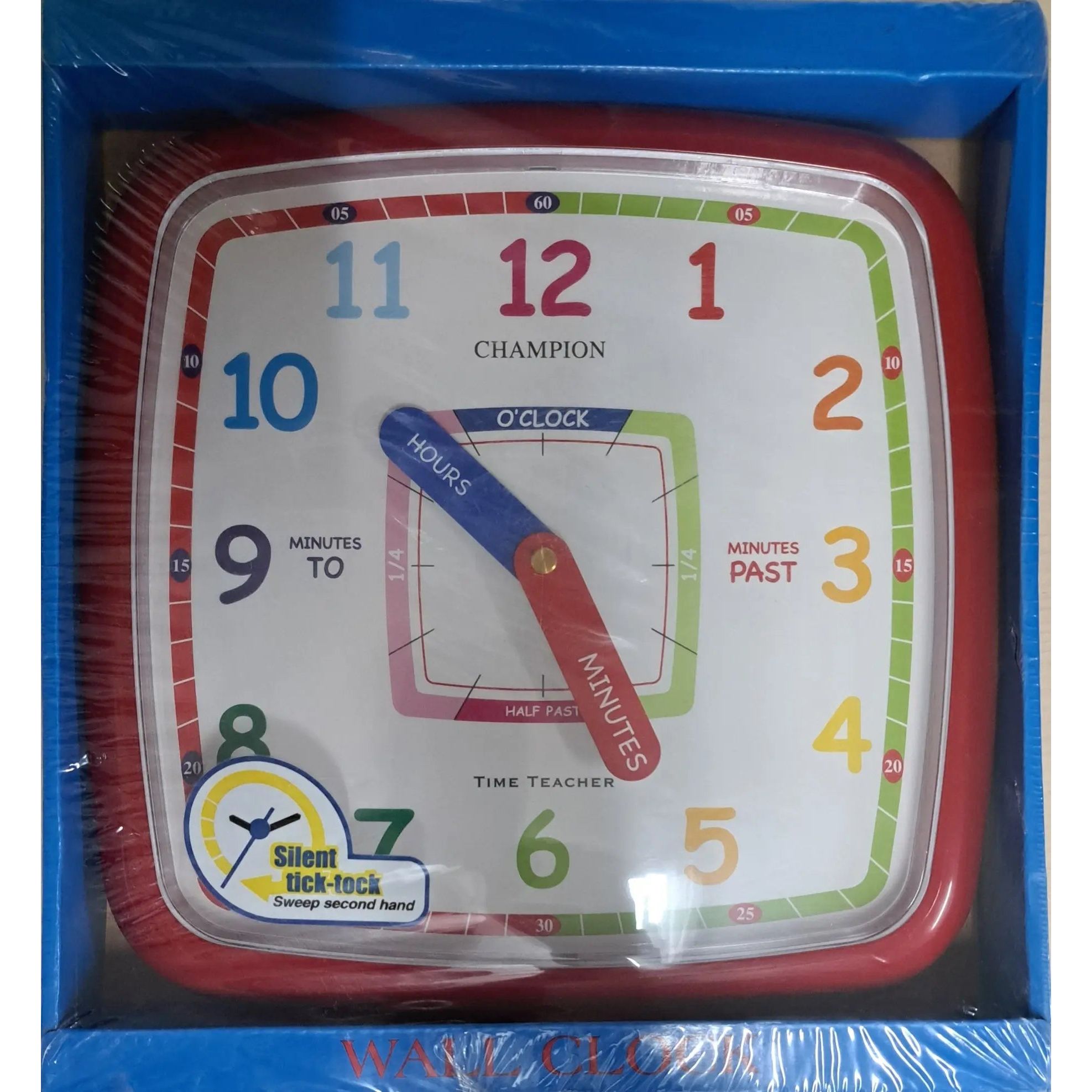 Time Teacher Wall Clock CTT123R
