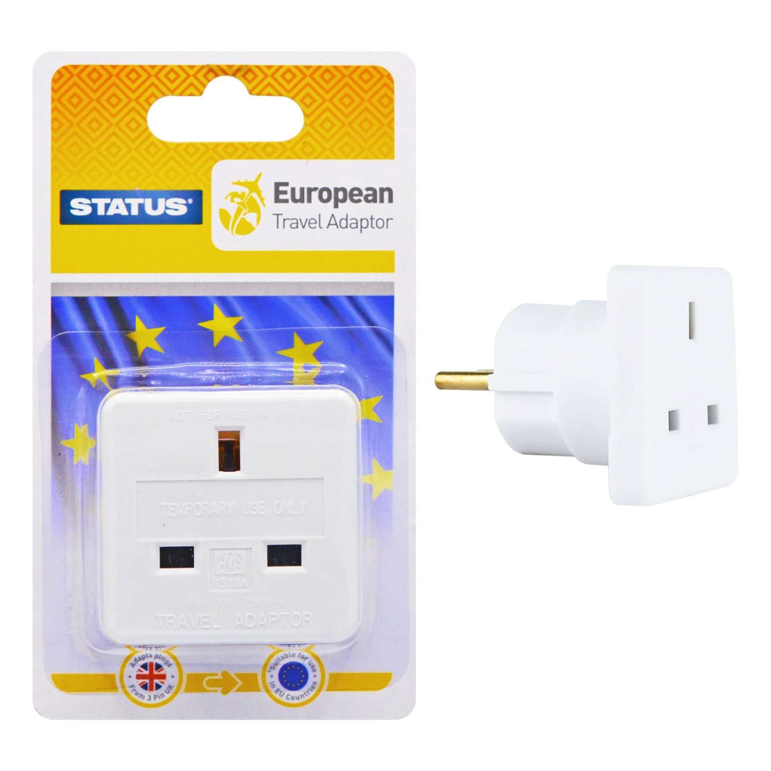 16 x Euro Travel Adaptor