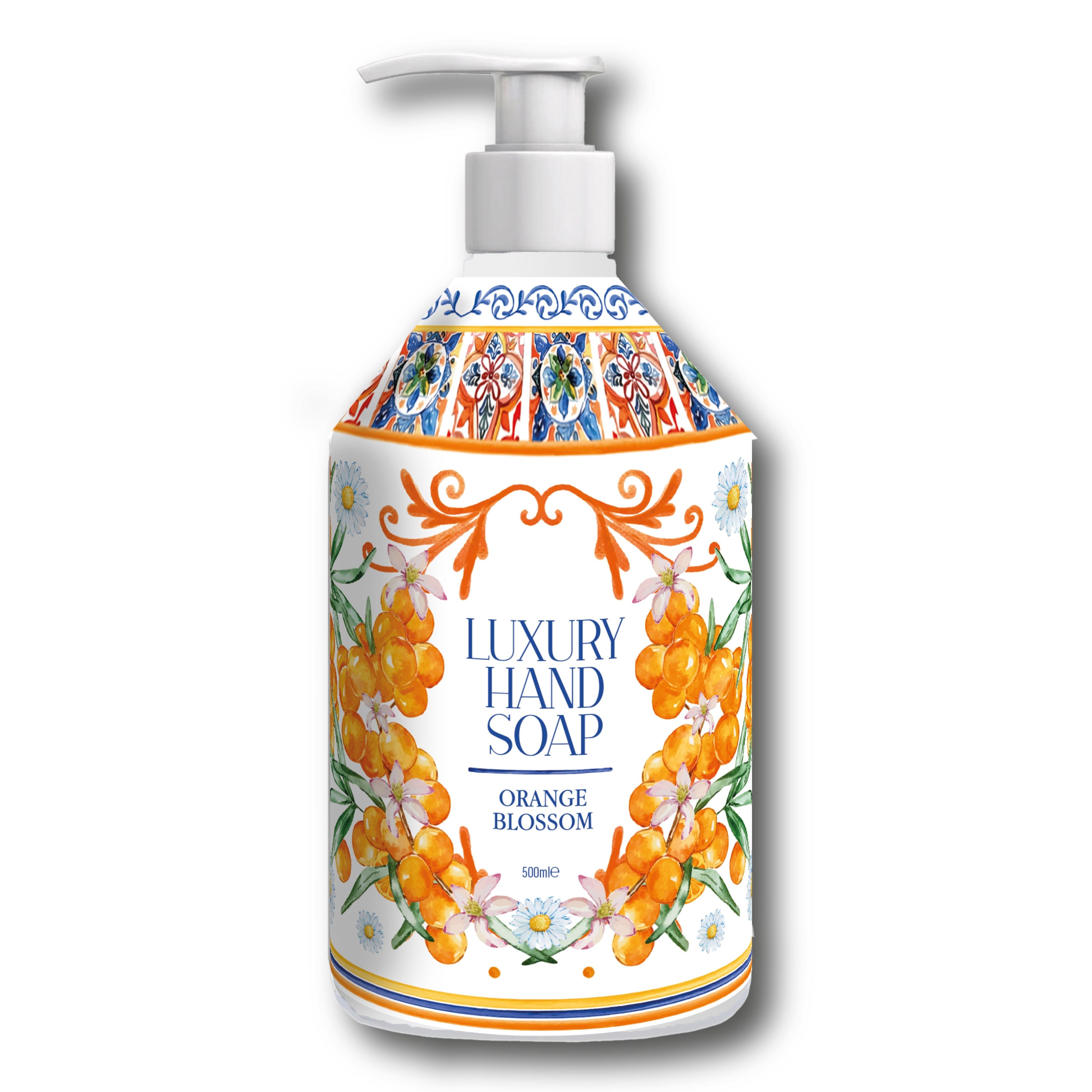 12 x Luxury Hand Soap Orange Blossom 500ml