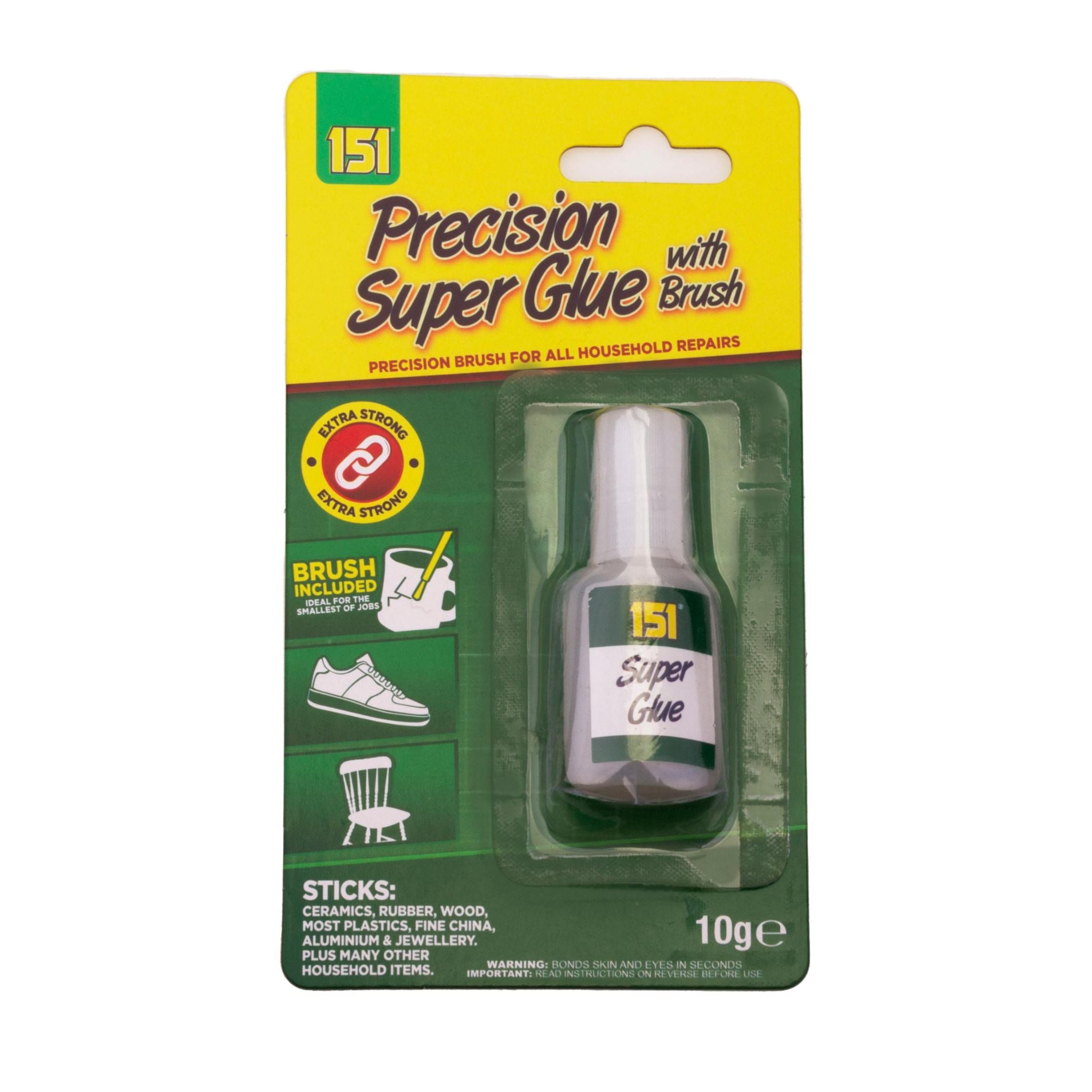 Precision Super Glue With Brush 10gm