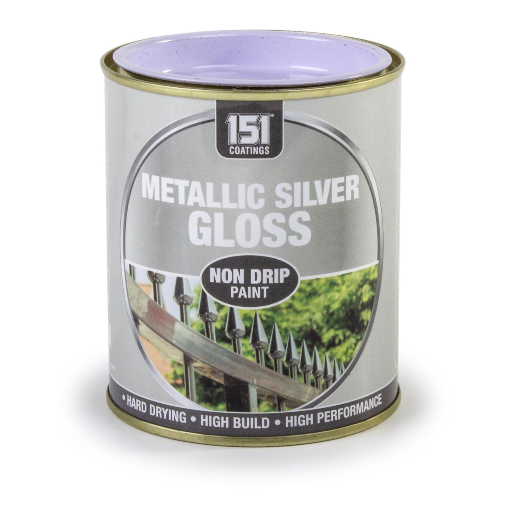12 x Metallic Silver Gloss Non Drip Paint 300ml
