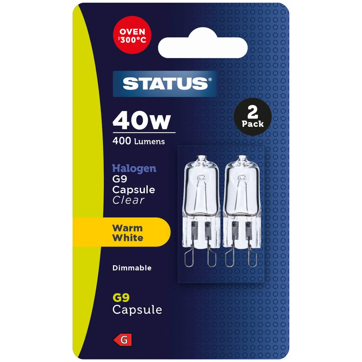 10 x G9 Oven Capsule 40W Pack of 2 Status