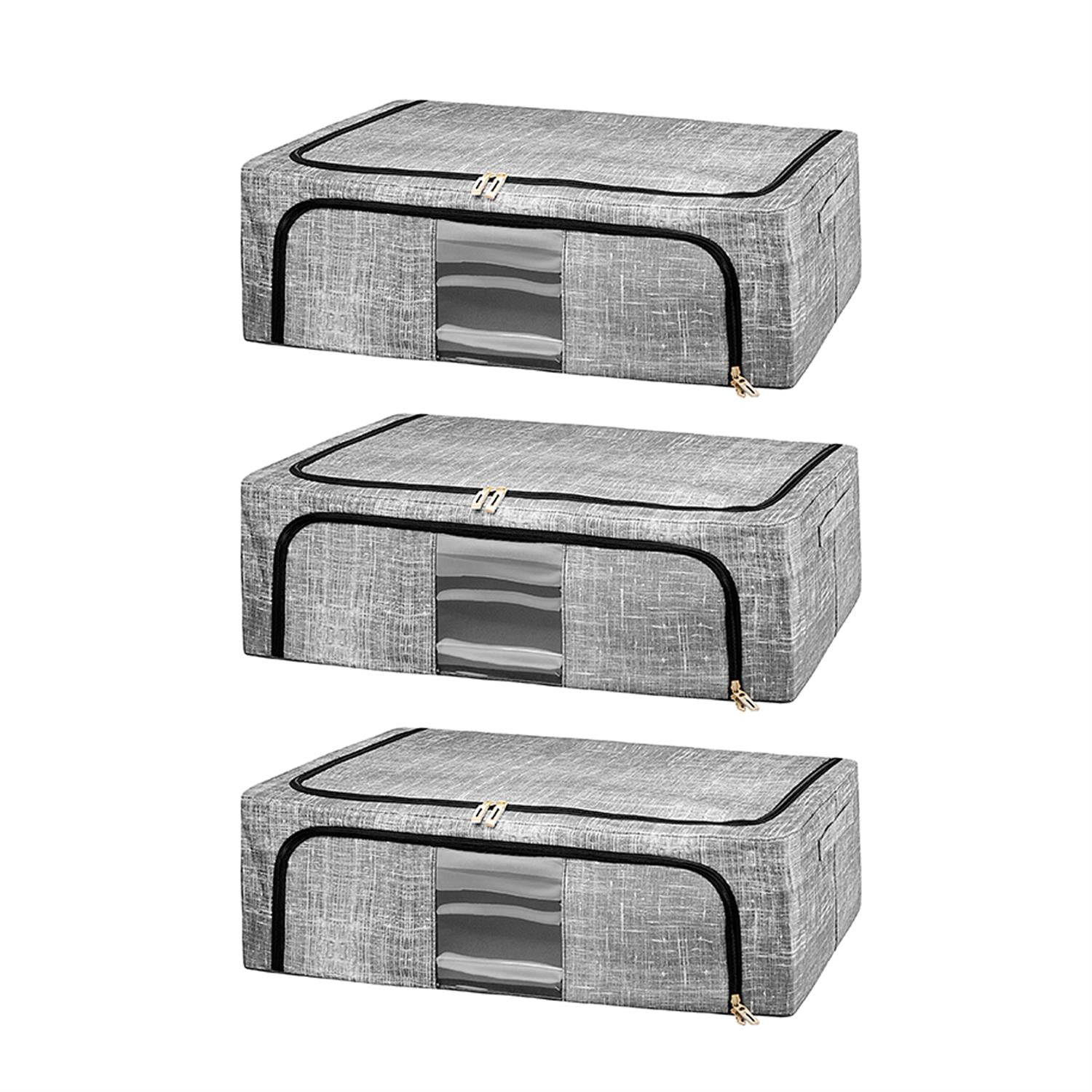 3 x Underbed Foldable Storage Bags 58l