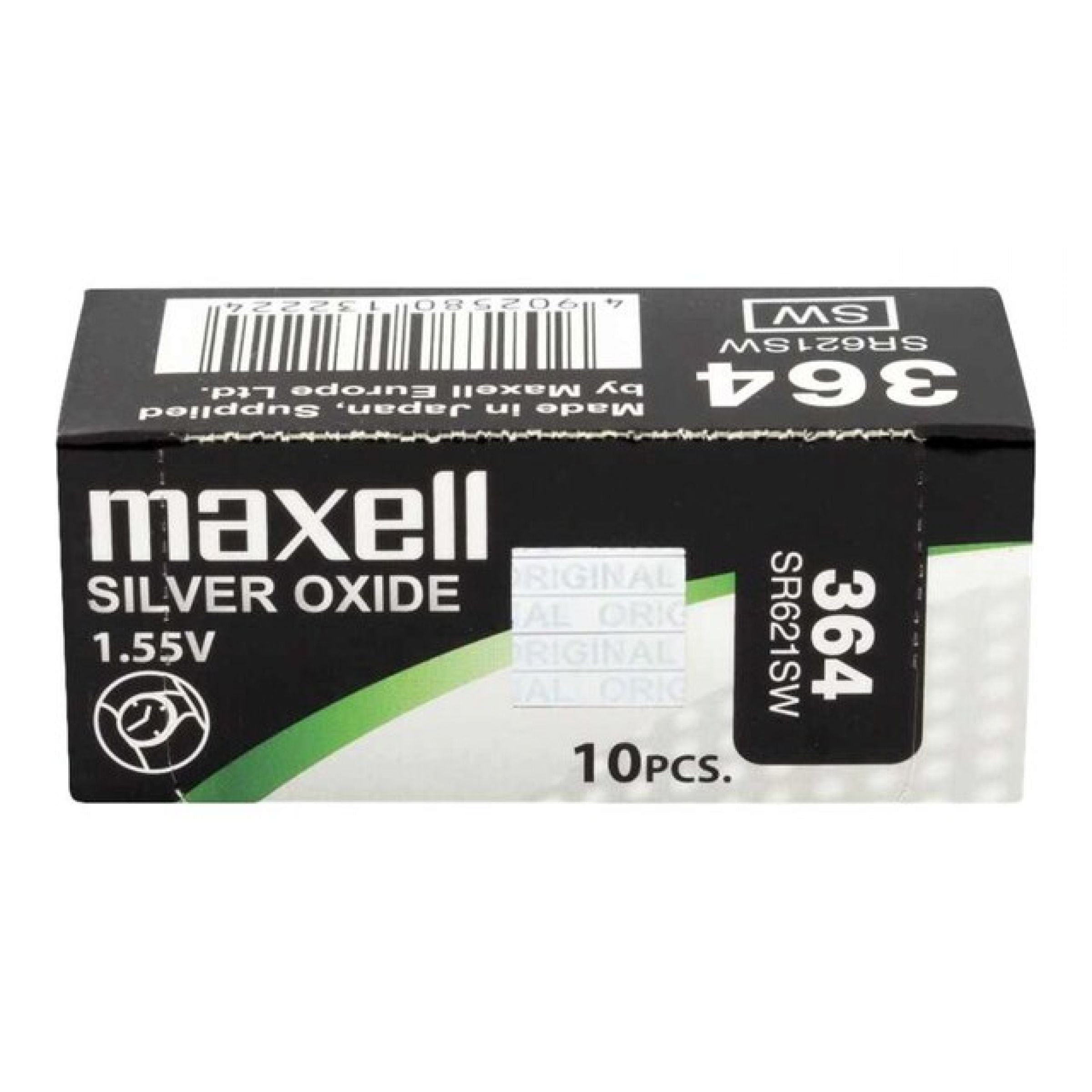 10 x SR621SW 364 Silver Oxide Watch Batteries