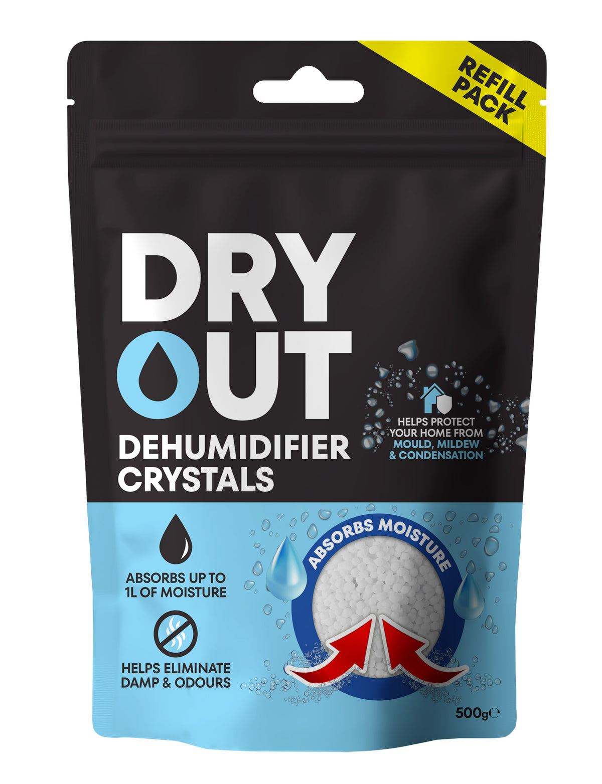 12 x Moisture Absorber Refill Crystals 500g
