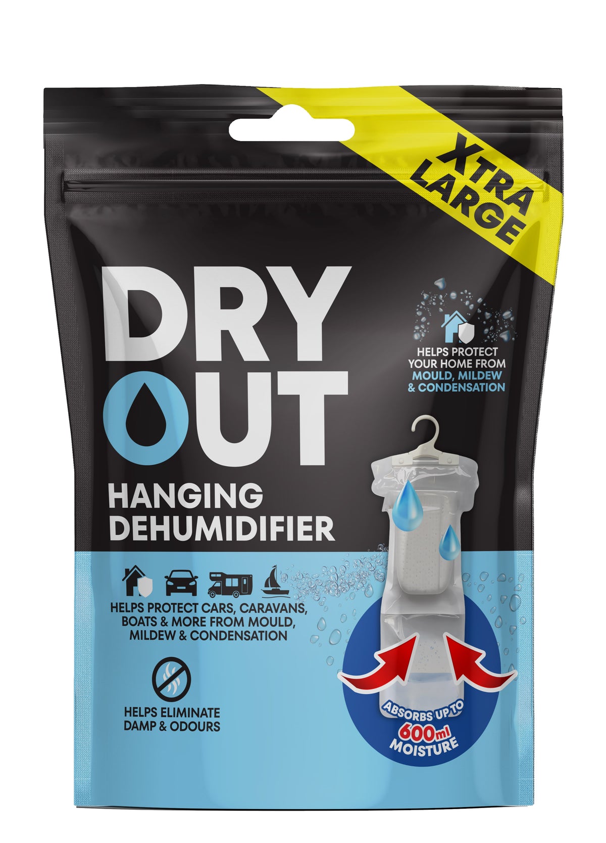6 x Xtra Large Hanging Moisture Absorber 600ml / 280g