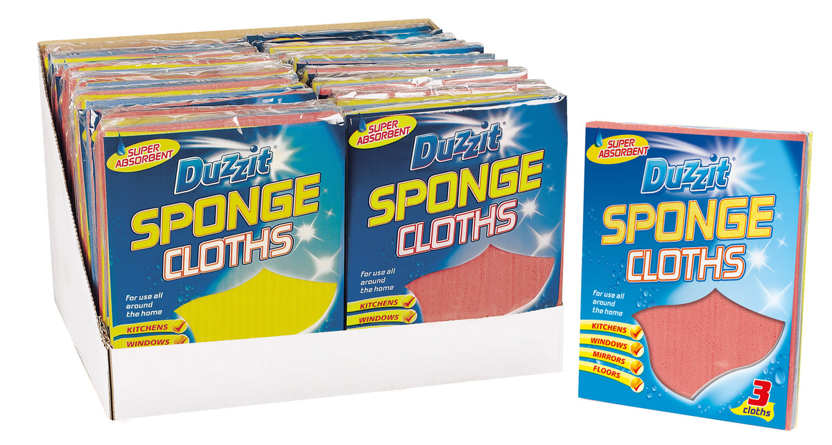 24 x Sponge Cloths Super Absorbent 3pk