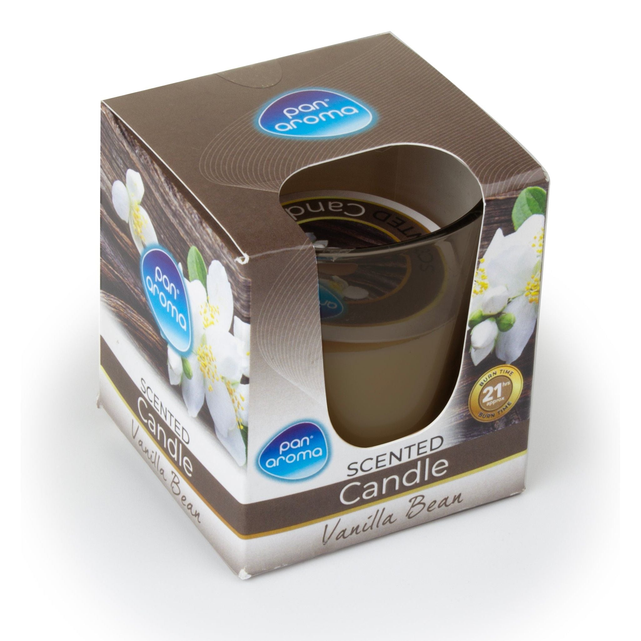 12 x Scented Glass Candle Vanilla Bean