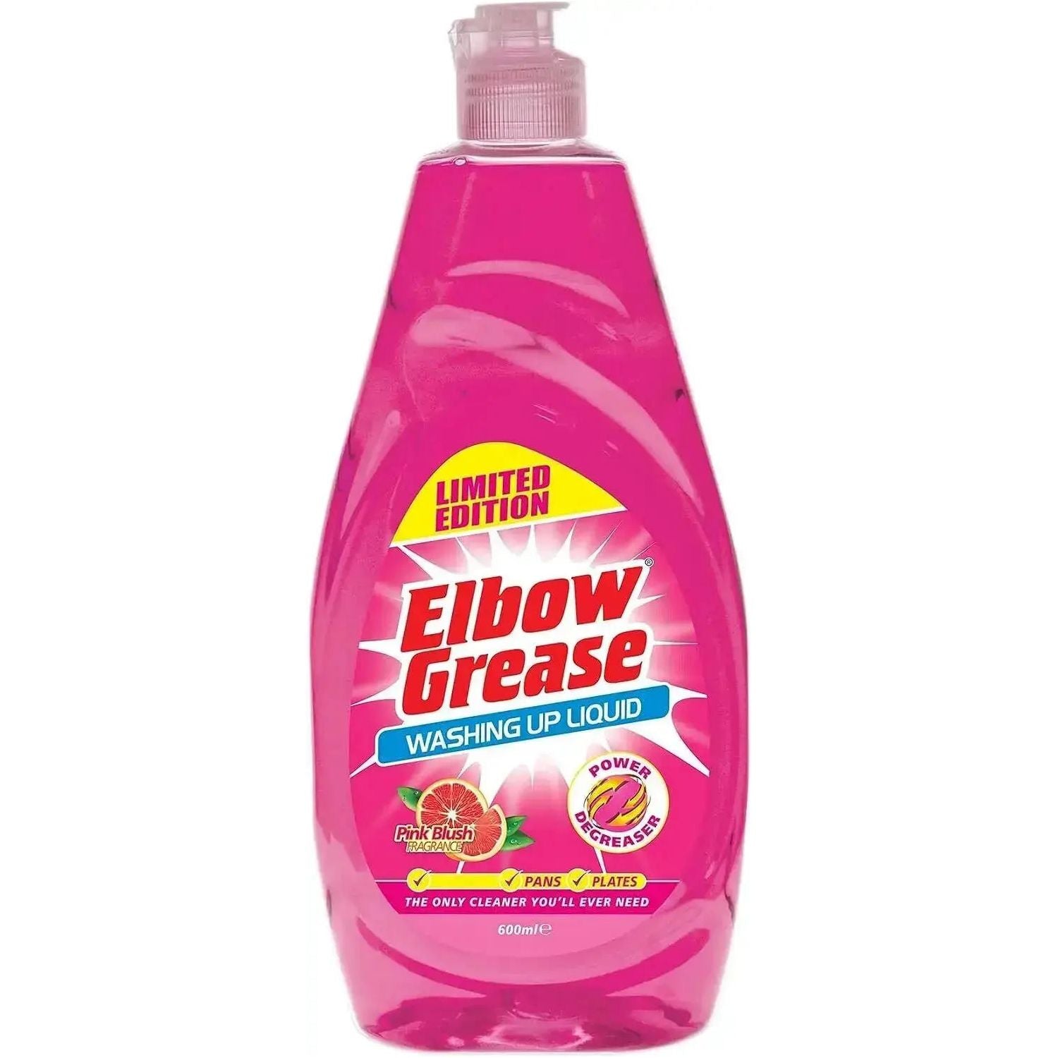 Elbow Grease Pink Washing Up Liquid 600ml