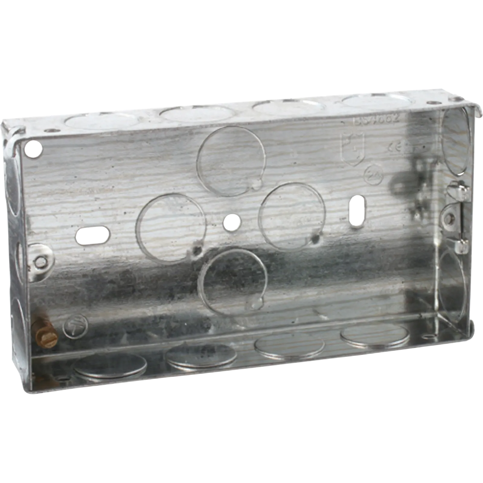 10 x 2 Gang 35mm Galvanised Steel Box
