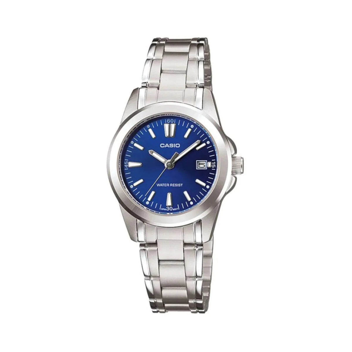 Casio LTP-1215A-2A2DF Ladies Stainless Steel Watch Blue Dial Quartz