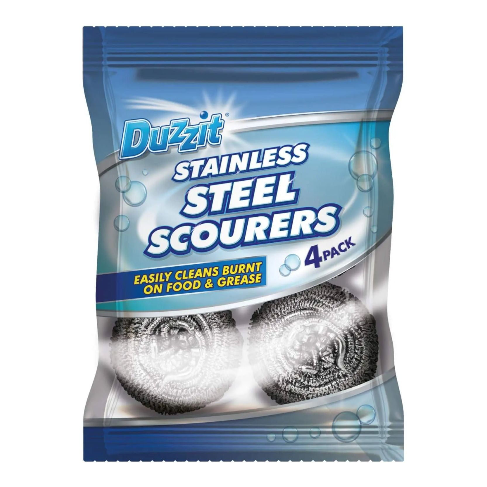 12 x S/Steel Scouring Pads 4pk